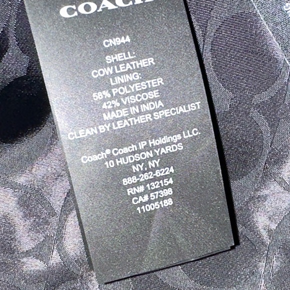 Men’s Coach Luxury Saddle Leather Racer Jacket XXl NWT - Picture 10 of 14